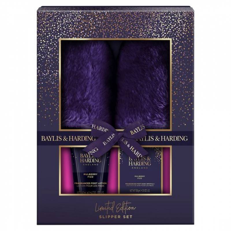 Baylis & Harding Mulberry Fizz Slipper Gift Set