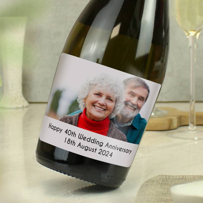 Personalised Photo Upload Bottle of Prosecco