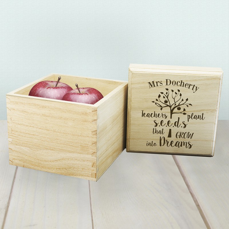 Personalised Teachers Dreams Cube Box