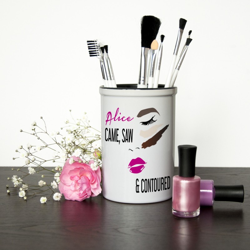 Personalised Make Up Brush Holder